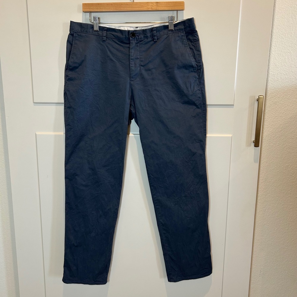 Calvin Klein Mens Navy Blue Casual Stretch Chino Slim Fit Pants W34‎ L30